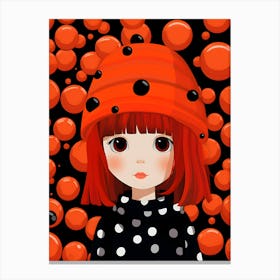 Ladybug Girl Canvas Print