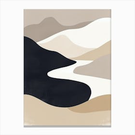 Serene Layers Minimalist Style Canvas Print