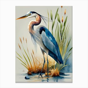 Blue Heron Canvas Print