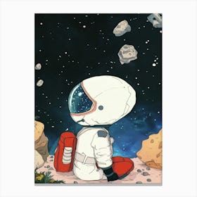 Space Astronaut Canvas Print