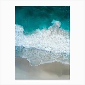 Aerial View Of A Beach 155 Canvas Print