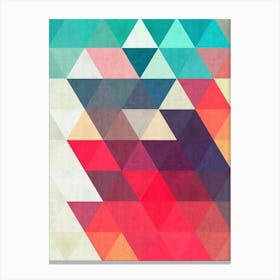 Harmonious composition of triangles 3 Canvas Print