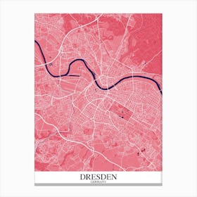 Dresden Pink Purple Canvas Print