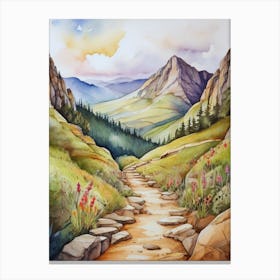 Path To The Mountains Canvas Print