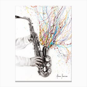 The Jazz Saxophone Canvas Print