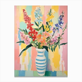 Flower Painting Fauvist Style Snapdragon 4 Canvas Print