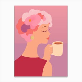 My Perfect Cup: A Blissful Coffee Break Canvas Print