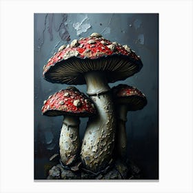 Mushroom Painting Canvas Print