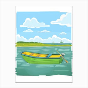 Boat In The Sea 1 Canvas Print