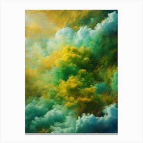 Abstract Cloud Splatter Canvas Print