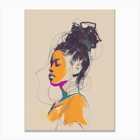 Portrait Of A Girl 1 Canvas Print