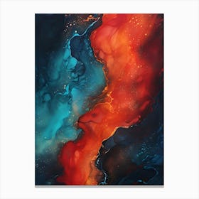 Abstract Painting watercolor Canvas Print