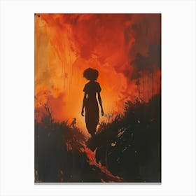 'The Woman In Red' 1 Canvas Print