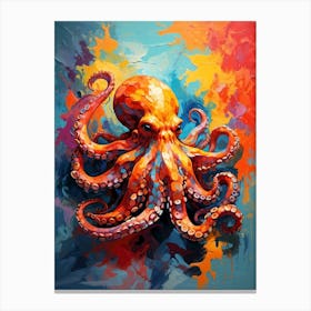 Vivid Octopus Canvas Print