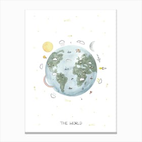 The World Canvas Print