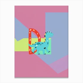 Kids Initials D Canvas Print