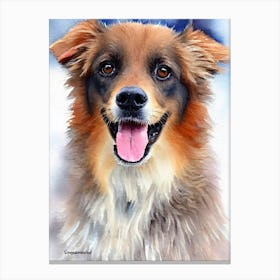 Belgian Laekenois Watercolour dog Canvas Print