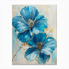 Blue Flowers 80 Canvas Print