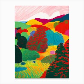 Nahuel Huapi National Park Argentina Abstract Colourful Canvas Print