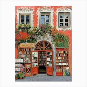 Salzburg Book Nook Bookshop 1 Canvas Print