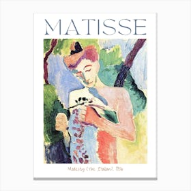Henri Matisse Modesty (The Italian) 1906 Oil on Panel - Original Matisse Print Painting Abstract Impression Art Famous Colorful Feature Wall HD Remastered Immaculate Canvas Print