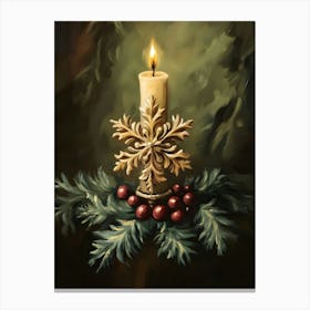 Christmas Candle 1 Canvas Print