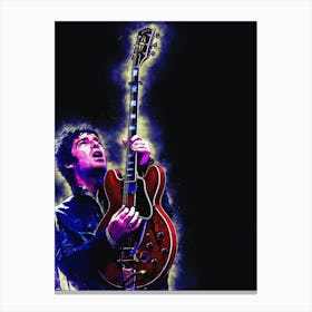 Spirit Of Noel Gallaghers Oasis Band Canvas Print