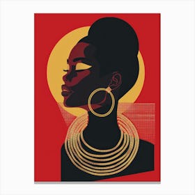 African Woman Canvas Print 1 Canvas Print