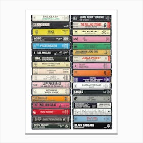 1980 Music - Cassette Print - Born in '80 Canvas Print