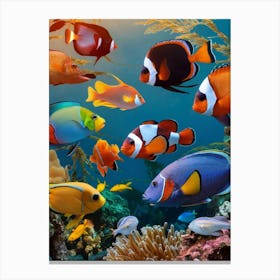 Tropical Fishes Canvas Print