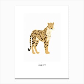 Leopard Kids Animal Poster Canvas Print