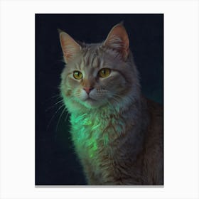 Glowing Cat 1 Canvas Print