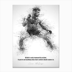 Conor Mcgregor Ufc Sketch Canvas Print