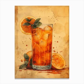 Orange Iced Tea 25 Canvas Print