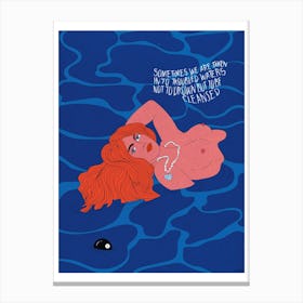 Not To Drown Canvas Print