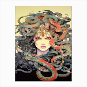 Medusa Art Nouveau Canvas Print