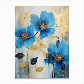 Blue Flowers 39 Canvas Print