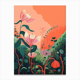 Boho Wildflower Painting Twinflower 1 Canvas Print