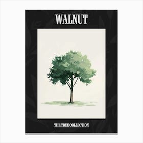 Walnut Tree Pixel Illustration 1 Poster Canvas Print