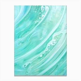 Abstract Sea Wave Painting Canvas Print