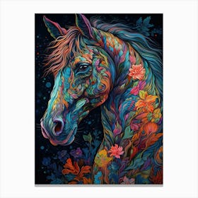 Colorful Horse 5 Canvas Print