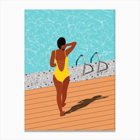 Pool Side Canvas Print
