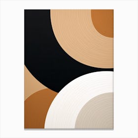 Beige Mid Century Whispers Canvas Print