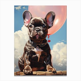 Adorable Frenchie Daydreams Canvas Print