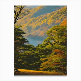 Fuji Hakone Izu National Park 2 Japan Vintage Poster Canvas Print