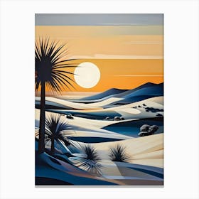 Sunset In The Desert 20 Canvas Print