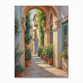 Charming Alley Canvas Print