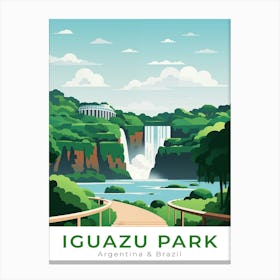 Argentina & Brazil Iguazu Park Travel Canvas Print