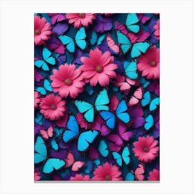 Butterfly Wallpaper Canvas Print