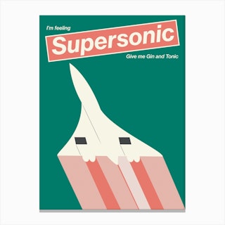 Supersonic, Oasis Canvas Print